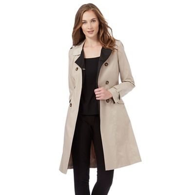 The Collection Petite Beige double breasted mac coat